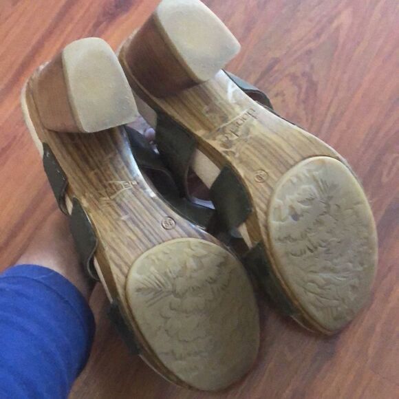 Dansko Brown leather chunky heel sandals. Size 39 - Picture 4 of 10